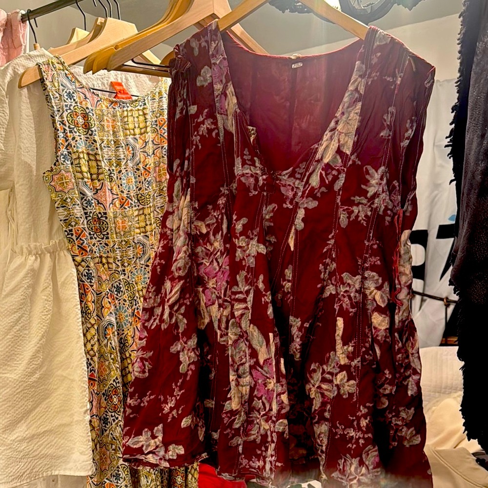 Free People Floral V-Neck Top or dress